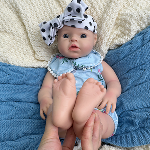 ตุ๊กตาซิลิโคนรีบอร์น URCHOICE สำหรับเด็กแรกเกิด ผู้หญิง ของขวัญคริสต์มาส ขนาด 20 นิ้ว แบบเต็มตัว นุ่ม ยืดหยุ่น ซักล้างได้ พร้อมระบบดื่มน้ำและระบบฉี่ - Product Image 3