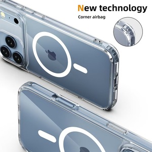 เคสโทรศัพท์ใสแม่เหล็กสำหรับ iPhone 17 Pro Max ยี่ห้อ <span class=keywords><strong>Bayer</strong></span> สำหรับ iPhone 16 ป้องกันรอยเหลือง ทนทาน ป้องกันการกระแทก - Product Image 5