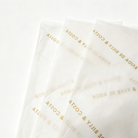 Papier de soie imprimé avec logo personnalisé, papier d'emballage cadeau de marque pour l'emballage de vêtements, de boutiques de vêtements