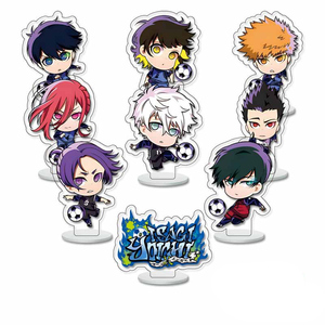 9 unids/set decoración escritorio cerradura azul Isagi Yoichi <span class=keywords><strong>Bachira</strong></span> <span class=keywords><strong>Meguru</strong></span> accesorios figura artesanía de plástico acrílico Anime soporte placa - Product Image 1