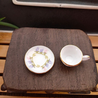 Mini service à thé en céramique, mini tasses à café DIY faites à la main, accessoires pour maison de poupée, jouets de cuisine et de restaurant pour enfants, mini service à thé de poche