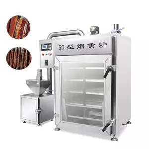 Commerciële Vlees Gerookte Machine/Vis Roken Oven/Kip Roken Machine Voor Restaurant Vlees Rookmachine Uit Kalkoen
