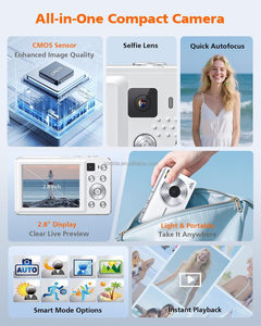 กล้องดิจิตอล Sonida OEM 4k 64MP 1/3.06 นิ้ว แบบไม่มีกระจกสะท้อน สำหรับเด็ก ถ่ายภาพ แบตเตอรี่ 1050mAh - Product Image 3