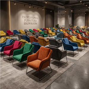Muebles de Comedor, Sillón Reclinable de Lujo con Estructura Metálica y Tapicería de Terciopelo para Jardín, Sala de Estar o Descanso - Product Image 2