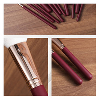 Ensemble de pinceaux de maquillage en poils vegan doux pour la peau, impression de logo personnalisée, fournisseur fiable pour une livraison rapide