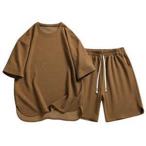 Conjunto de Verano Personalizado OEM para Hombre, Conjunto Casual de Camiseta y Pantalones Cortos de 2 Piezas, Conjunto Deportivo Corto para Hombre - Product Image 4