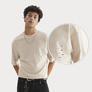 Produttore di T-Shirt <span class=keywords><strong>Vintage</strong></span> lavate corte squadrate per <span class=keywords><strong>uomo</strong></span> di qualità personalizzata T-Shirt Streetwear Oversize <span class=keywords><strong>abbigliamento</strong></span> da <span class=keywords><strong>uomo</strong></span> - Product Image 3