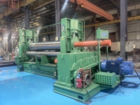 Máquina curvadora de placas de 3 rodillos universal W11S-45x3000 para acero al carbono/acero inoxidable/aleaciones y otros materiales, con automatización APMT