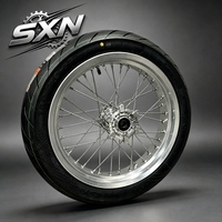 Ensemble de roues Supermoto de qualité compétition pour Surron Light Bee X 70 90 17 et 90 80 17, usinées CNC, anodisées et chromées