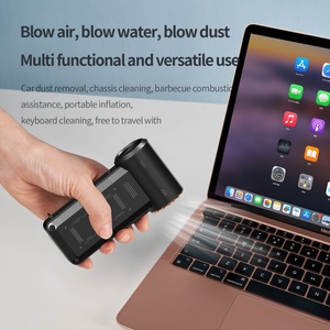 Turbofan Brushless <b>Handheld</b> <b>Fan</b> Foldable Digital Display Plastic Household Outdoor Snow Dust Removal Battery-Powered Car RV - Product Image 4