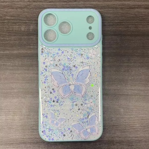 Cho iPhone 17 16 15 14 13 12 long lanh Thiết kế điện thoại bìa cho Redmi A5 15C POCO X7 Pro sang trọng bướm tùy chỉnh trường hợp điện thoại - Product Image 6