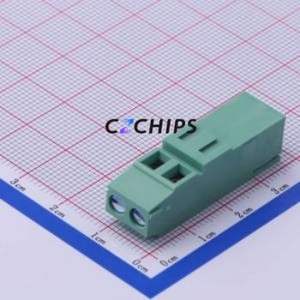 JL500HH-50002G01 Screw Terminal Block Through hole Component (THT),P=5mm Connector 1x2P 5mm Green Through Hole - Product Image 1