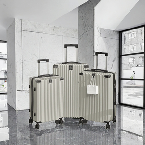 Modern Fashion Luggage Set 20/24/28 Inch <strong>Light</strong> <strong>Weight</strong> 4-Wheel Cloth Handle ABS <strong>Suitcase</strong> Combination Lock Zipper Closure Unisex - Product Image 2