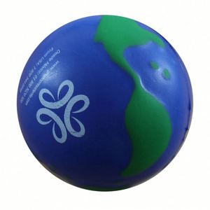 Balle anti-stress promotionnelle en PU, globe terrestre relaxant, jouets anti-stress - Product Image 4