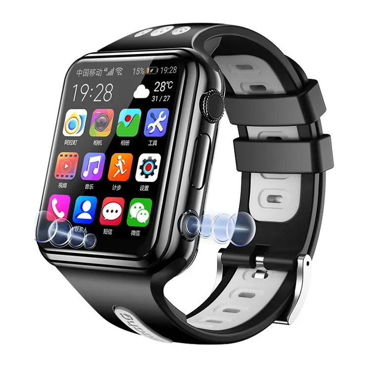 W5 4G GPS Wifi location Student/Kids Smart Watch Phone android system clock app install Smartwatch 4G SIM Card