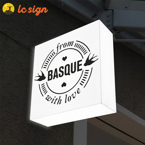 Tùy chỉnh treo tường ngoài trời đường phố biển quảng cáo hộp Đèn hai mặt dẫn hộp đèn cho trang trí ngoài trời chiếu dấu hiệu - Product Image 3