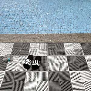 Venta caliente espesado entrelazado PVC impermeable antideslizante cocina baño piso Mat - Product Image 2