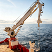 Grue marine hydraulique à flèche articulée de 5 à 20 tonnes, grue de navire à flèche pliante pour la manutention de marchandises et les opérations offshore