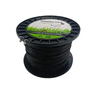 String Trimmer Line .095 polegadas/2,4 milímetros Grass 1KG Trimmer Linha Cor Preta Round-Shaped Nylon Weed Eater String