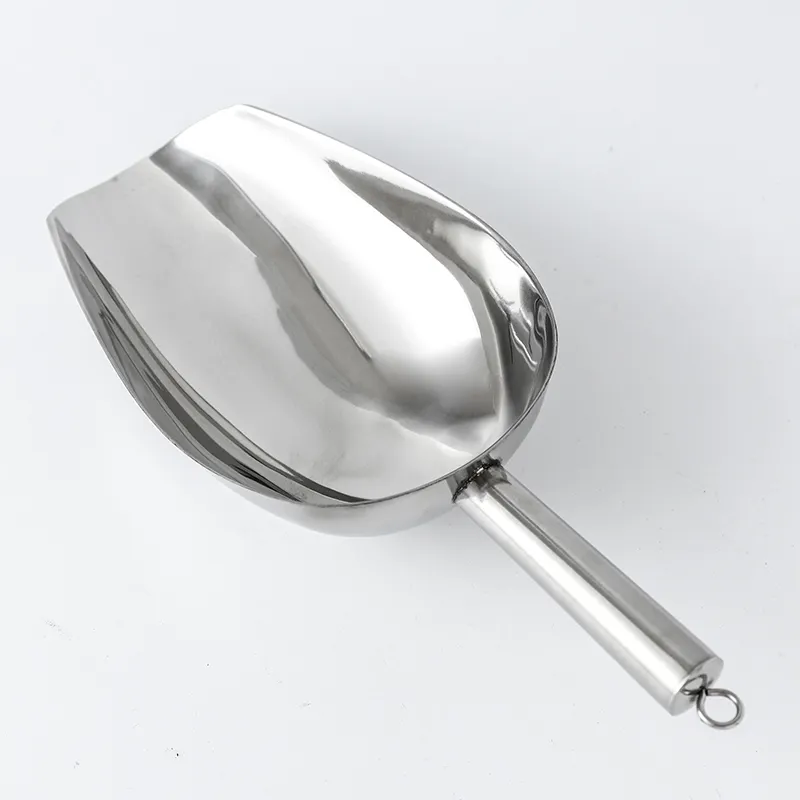 Mirror polished multi-functional solid stainless steel ice scoop grain coffee scoop Stainless Steel ice Shovel