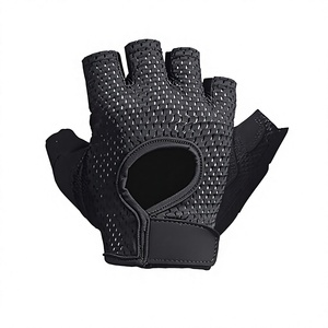 Gants d'entraînement avec bandes de maintien pour les poignets, demi-doigts, fermeture à lacets, légers, pour hommes et femmes, pour la musculation, le cyclisme, la gym, le fitness, le cross-training - Product Image 1