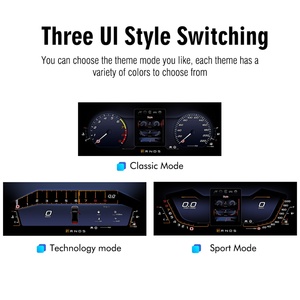 มาตรวัดระยะทางรถยนต์ Navihua สำหรับ Ford Mustang 2015-2021 จอ LCD แดชบอร์ดดิจิตอล มาตรวัดความเร็วแบบดิจิตอล LCD - Product Image 5