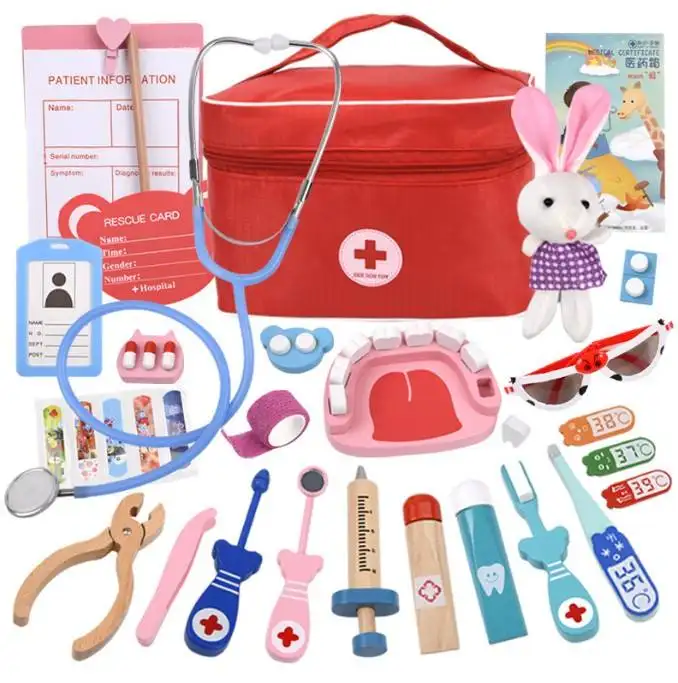 Niños Doctor Toy Set Bebé Simulación Medicina Caja Inyección Jugar Casa Juguete