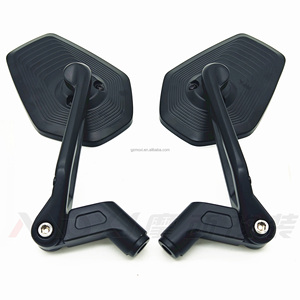 SHENAO Nuovi Specchietti Retrovisori Superiori Convessi Grandangolari in Acciaio Inox e Alluminio per <span class=keywords><strong>Moto</strong></span> BAJAJ Pulsar NS 200/RS 200 Dominar 400 3D - Product Image 2