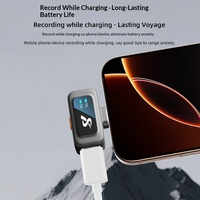 Microphone Lavalier Sans Fil 2-en-2 SX36 avec Réduction de Bruit IA et Boîtier de Charge pour iOS Android, Idéal pour Diffusion en Direct, Vlog et Interview