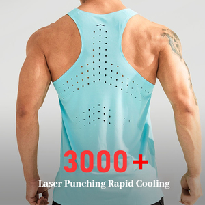 Chaleco Deportivo Casual para <span class=keywords><strong>Hombre</strong></span>, Sin Costuras, de Secado Rápido, con Cintas Adhesivas, para Gimnasio, Running, Entrenamiento, Maratón, Ligero - Product Image 3