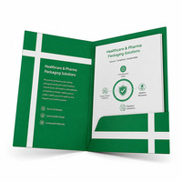 Dossiers de présentation A4 personnalisés avec logo imprimé pour entreprises et écoles, avec 2 poches