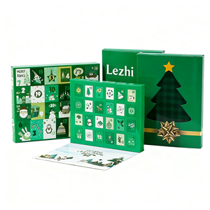 Calendarios de Adviento en blanco 24 piezas caja ciega de Navidad Diy papel misterioso <span class=keywords><strong>Cajas</strong></span> de Regalo <span class=keywords><strong>sorpresa</strong></span> <span class=keywords><strong>para</strong></span> niños niño con bandeja - Product Image 4