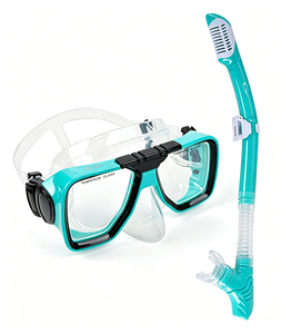 Kacamata Selam Kaca Temper Berkualitas Tinggi Langsung dari Pabrik, <span class=keywords><strong>Set</strong></span> <span class=keywords><strong>Snorkel</strong></span> Pandangan Panorama dengan Katup Purge, <span class=keywords><strong>Snorkel</strong></span> Anak, Renang Profesional - Product Image 3