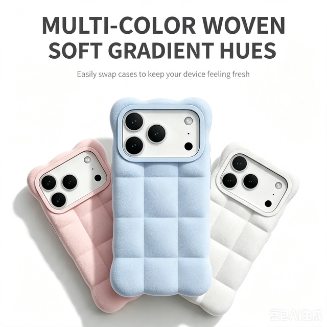 2026 Puff Cloud Liquid Silicone Sports Design Shockproof Soft Phone Case for 18 17 Pro Wholesale