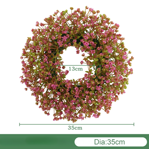 <strong>Wall</strong> Hanging <strong>Fake</strong> <strong>Flower</strong> Arrangement Artificial <strong>Flower</strong> Gypsophila Babys Breath <strong>Flower</strong> Artificial Wreath for Wedding Hotel Decor - Product Image 6