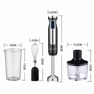 Mixeur Plongeant Électrique Multifonctionnel 4-en-1 à Vitesse Variable et Commande par Bouton Poussoir pour Usage Domestique - Product Image 2