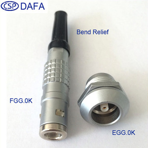 ขั้วต่อกันน้ำแบบวงกลม CSP K-Series รุ่น FGG-1K ปลั๊กและซ็อกเก็ตแบบอากาศยานพร้อมเปลือกทองเหลือง - Product Image 2