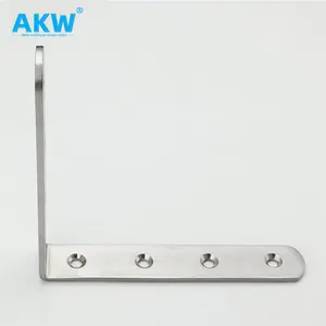 Akw 코너 중괄호 지원 브래킷 부엌 캐비닛 테이블 장식 1/2 인치 아연 도금