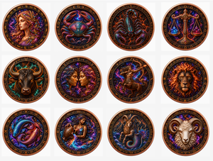 Monete in Rame da 5 Once, Moneta Commemorativa Zodiacale Gemelli in Rame Puro .999, Stampa UV Colorata ad Alto Rilievo, Regalo per i Gemelli - Product Image 3