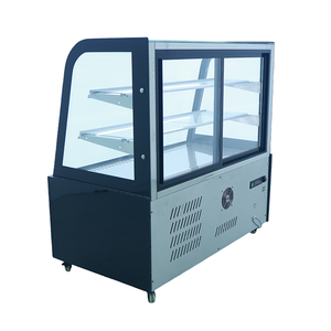 Vitrina Refrigerada Comercial <span class=keywords><strong>para</strong></span> Pasteles y Repostería, Refrigerador con Ventilación Forzada, Pantalla LED y Cristal Curvo <span class=keywords><strong>para</strong></span> Panadería - Product Image 4