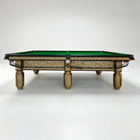 PUSHIZHE, table de billard chinoise 8 boules, 8 pieds, 9 pieds, cadre en bois massif, surface en ardoise naturelle, retour automatique des billes, table de billard d'intérieur