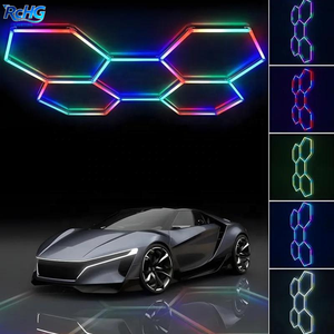 Высококачественные светодиодные потолочные светильники RGB для вечеринок, водонепроницаемые, шестиугольные, DIY, в форме соты, для использования в мастерских - Product Image 4