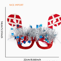 Lunettes de Noël HO-1 style dessin animé pour adultes et enfants, décoration de fête costumée, monture de lunettes de dessin animé
