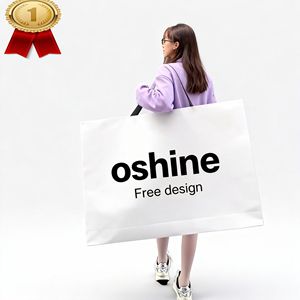 Bolsa de Papel Laminada con Estampado Dorado de Lujo Personalizada, Logotipo, Grande, Mediana, Blanca, Resistente, para Regalos, Tienda de Ropa, Bolsa de Compras - Product Image 2