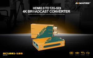 Convertisseur professionnel <span class=keywords><strong>HDMI</strong></span> 2.0 vers 12G-SDI 4K60 avec sortie <span class=keywords><strong>HDMI</strong></span> en boucle pour la production vidéo haute définition - Product Image 2