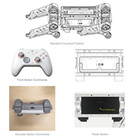 Robot chien quadrupède Doingwin TW-12, charge utile de 8 kg, kit modulaire en alliage d'aluminium, pour la réflexion et la réalisation de projets DIY, escalade d'obstacles et d'escaliers, pour l'éducation et la recherche