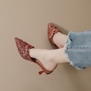 Scarpe da Donna Taglia Grande 43 con <span class=keywords><strong>Tacco</strong></span> <span class=keywords><strong>7</strong></span> <span class=keywords><strong>CM</strong></span>, Punta Affusolata, Calzature di Lusso per Signore - Product Image 5