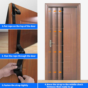 Sangle d'ancrage de porte pour bandes de résistance Ancre multipoint sécurisée Gym pour bandes d'exercice de fitness à domicile Fixation d'ancrage de porte - Product Image 5