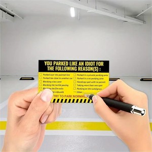 50/100 Pezzi di Tessere <span class=keywords><strong>e</strong></span> Carte di Parcheggio di Qualità Difettosa, Divertenti Tessere di Parcheggio <span class=keywords><strong>per</strong></span> Vari Motivi da Shenzhen - Product Image 4