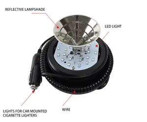 أضواء تحذير للطوارئ 5095 إضاءة ستروبوشن للسيارة إضاءة تحذير ضوء إشارة السلامة وامض
